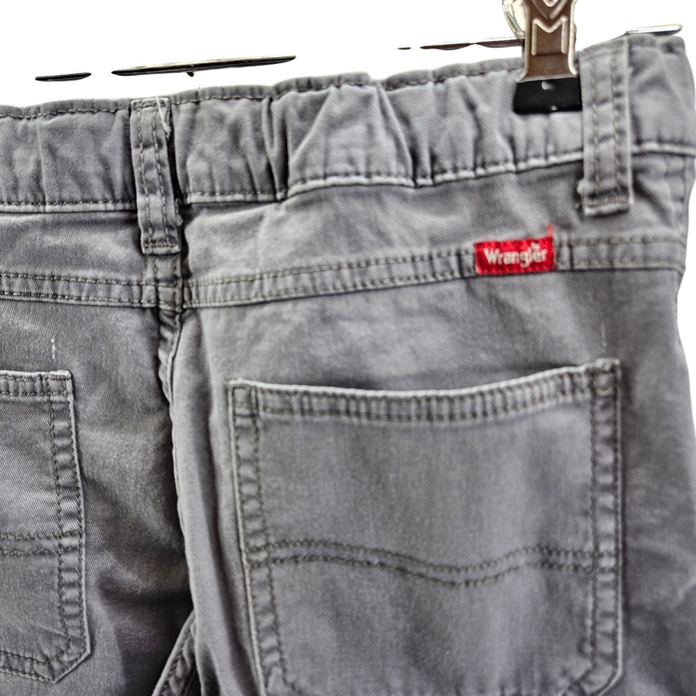 Wrangler Classic Straight Cargo Shorts Gray Youth Boys Sz 14 Regular Adjustable - Picture 5 of 9
